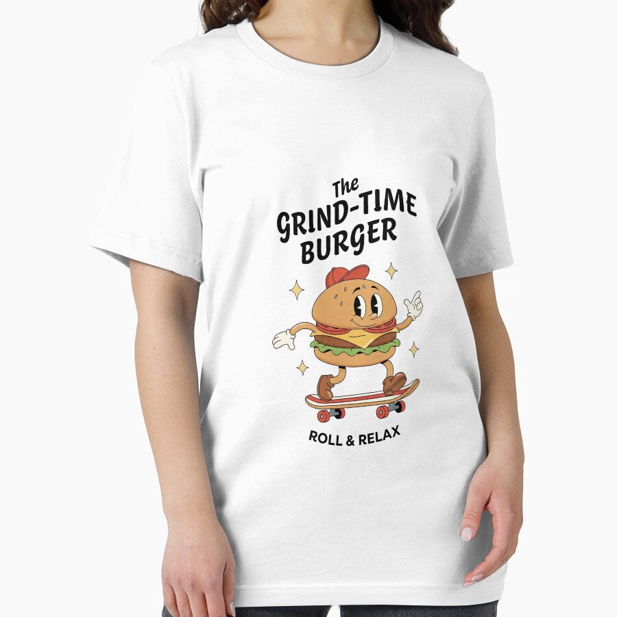 Grind-Time Burger Retro Mascot Roll & Relax by HoopeStylee