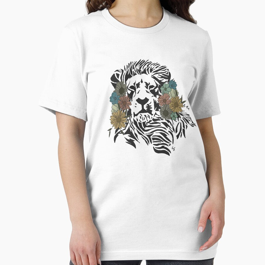 Liam the Lion - Florals by irish.kate art
