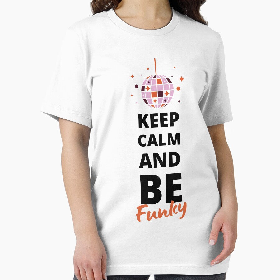 Keep Calm and Be Funky Retro Disco Quote by thisisalearcila