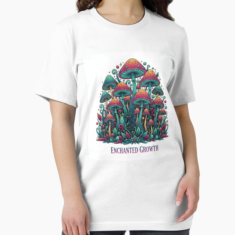 Enchanted Growth Mushroom Forest | Whimsical Fairycore Cat Art by GenZFashion000