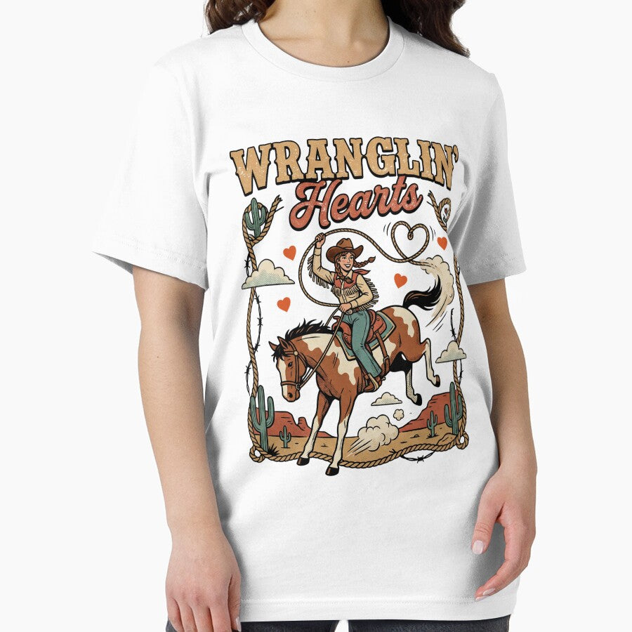 Wranglin Hearts Cowgirl Valentine Vibes by FreshVibe Prints