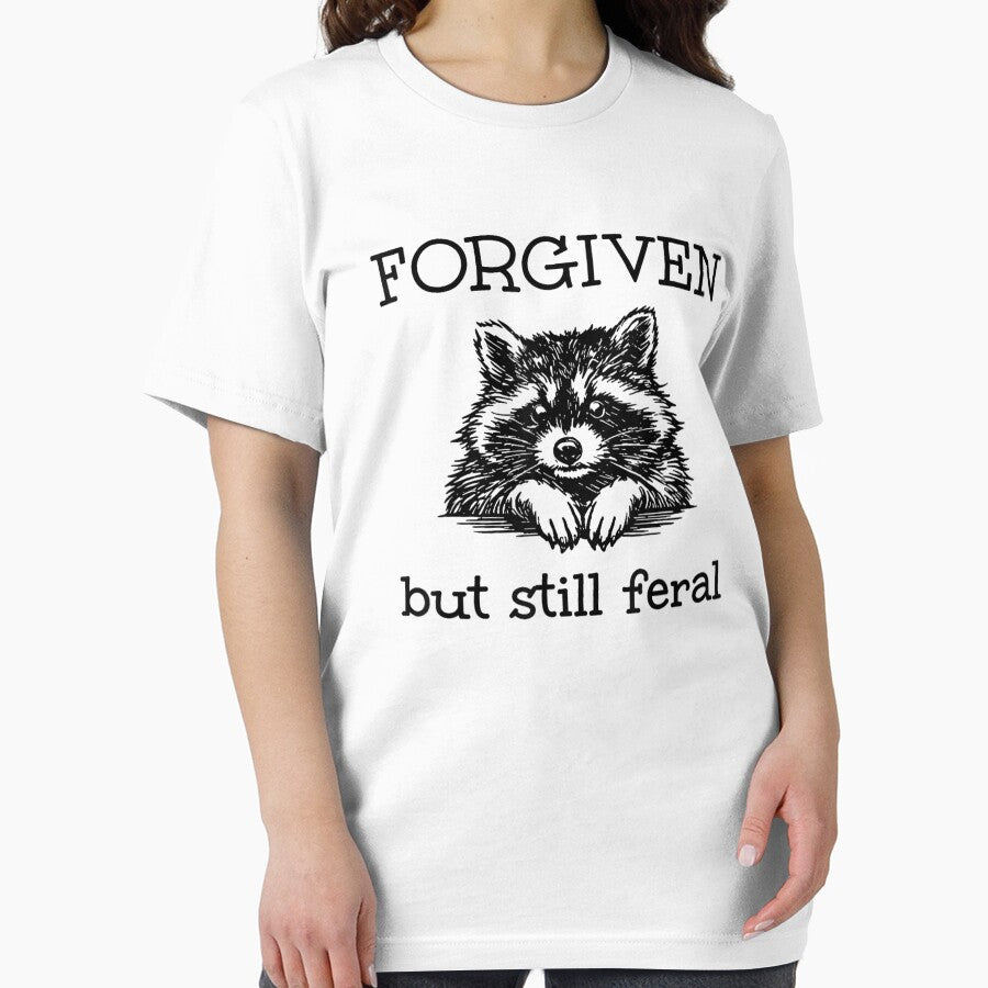 Forgiven But Still Feral Raccoon Humor by Ali-printshop