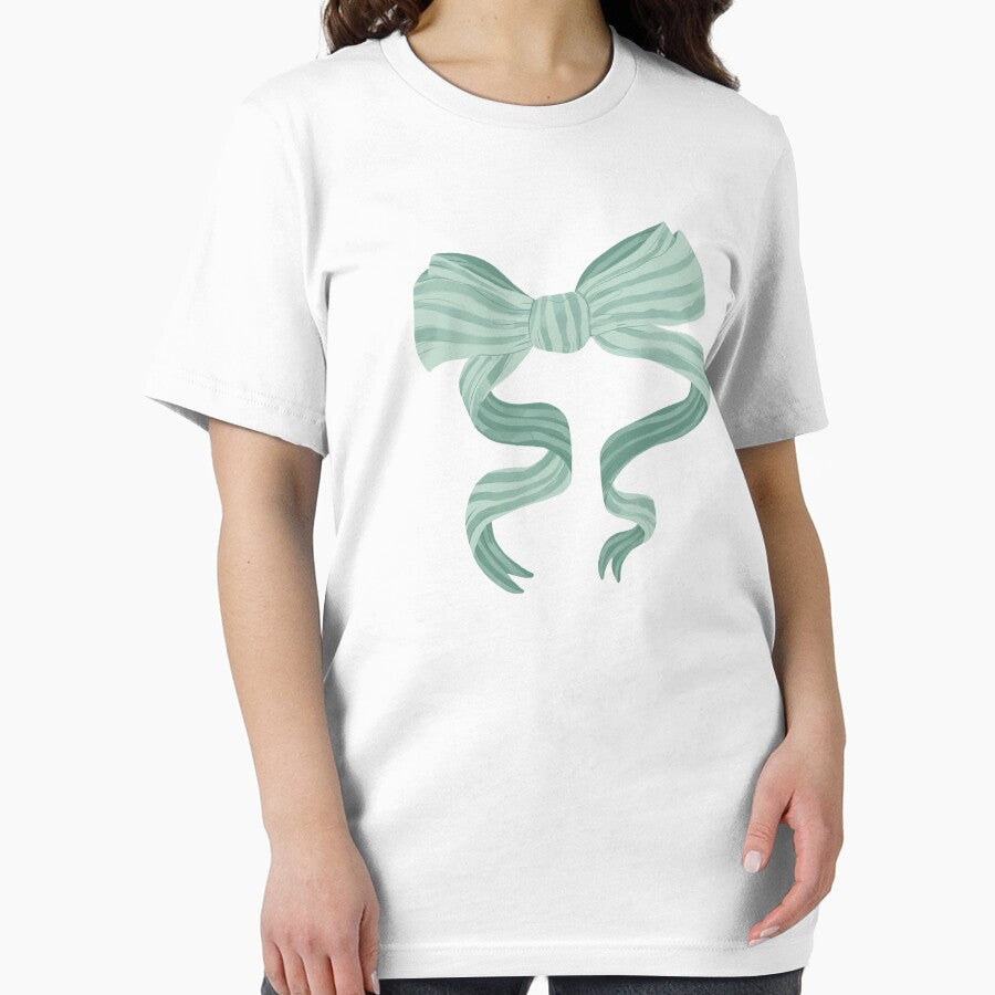 Green watercolour bow by Courtney Nicholls