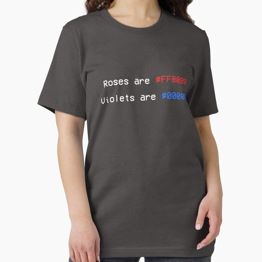 Roses are #FF0000 funny programmer shirt by tbdesigns04