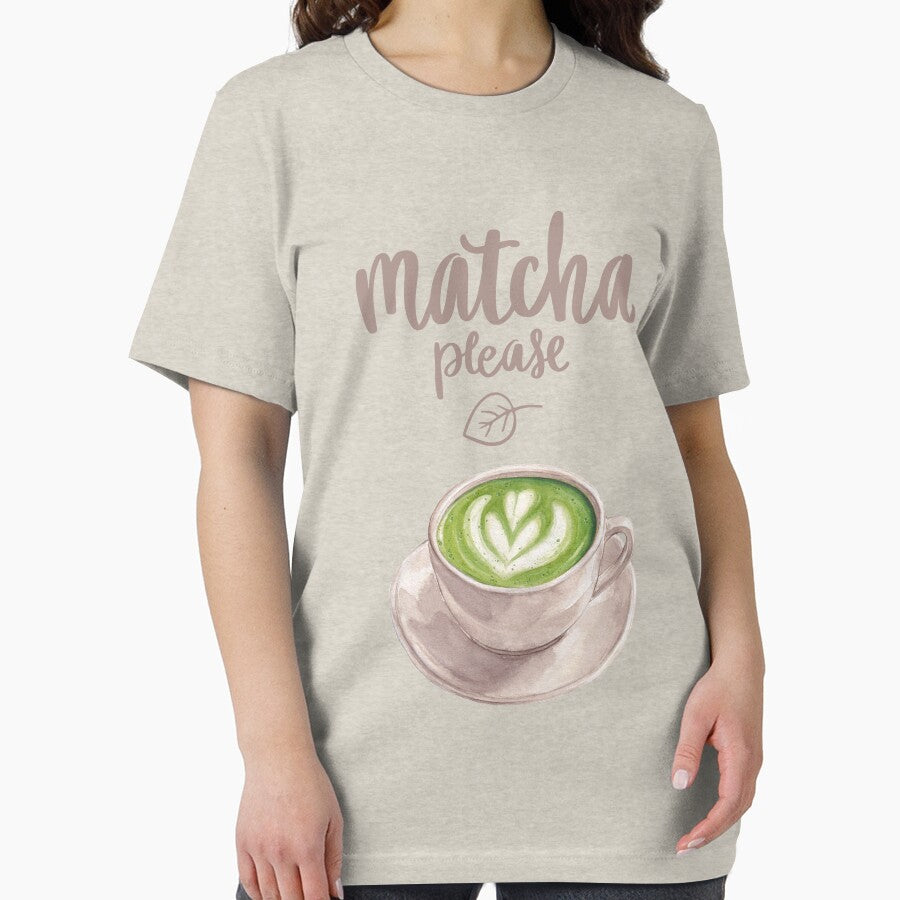 Matcha, Please – Cute Matcha Latte Shirt by Kasad