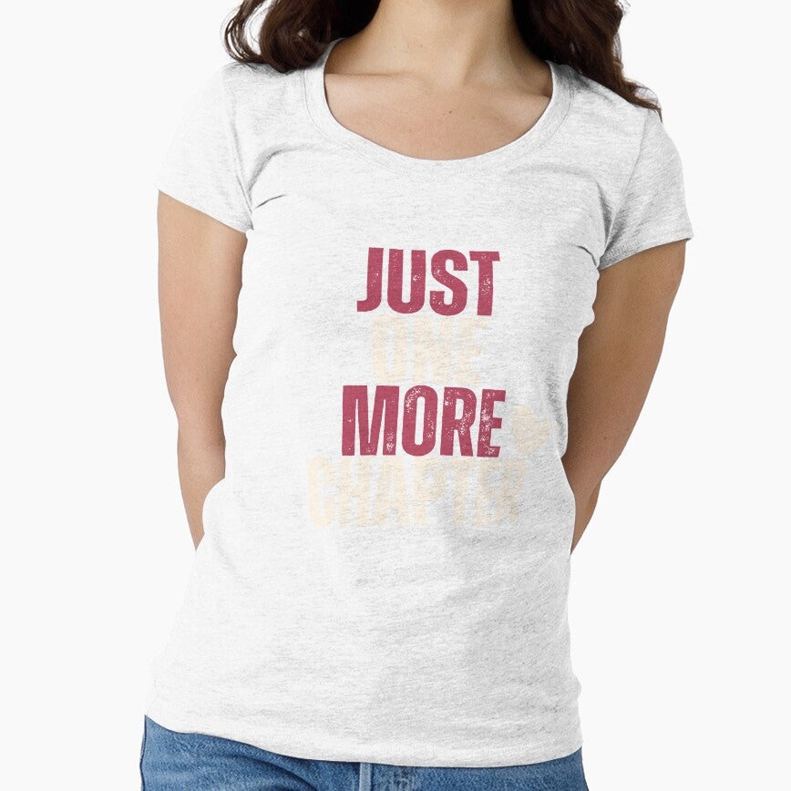 Just One More Chapter | Grunge Book Lover Typography Design by Petal & Flame