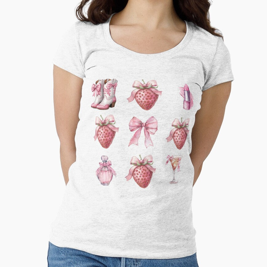 Strawberry Design, Coquette Aesthetic Style by CozyLightsStore