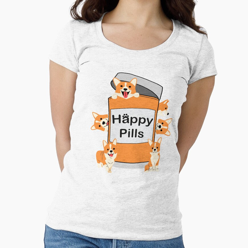 Happy Pills Corgi by DogGarden