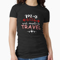 My life was made to travel - Flight Attendant Design - Flight Crew Gift by ArtyFiction