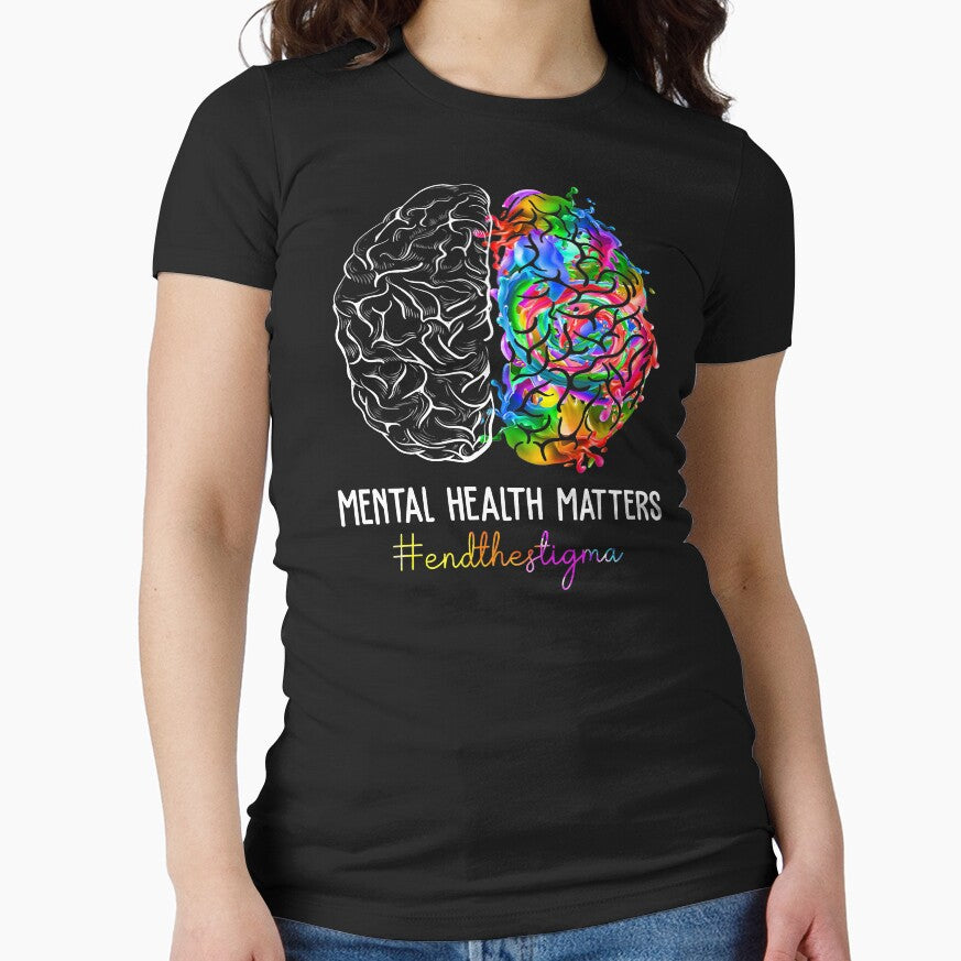 End The Stigma Mental Health Matters Mental Awareness by BrandyBare