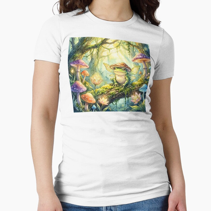 Cute Fairy Frog Mushroom Forest by Storybook Botanica