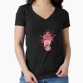 Strawberry Matcha Shirt | Iced Latte Splash Design | Cute Cafe Aesthetic Gift by unique art and design