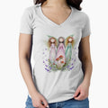 Three Fairy Sisters in a Woodland Garden – Fairycore Fantasy Art by fernandmoonbeam