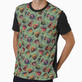 Vintage Snail Pattern (green) by JawKneeArt