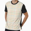 Rustic hand drawn thin lines grid - Muted pastels by Illustrated by Nat