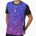 Retro Space Trip - Neon Y2K Psychedelic Pattern by TSE DESIGN