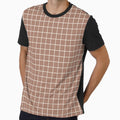 Rustic hand drawn thin lines grid - Mocha mousse by Illustrated by Nat