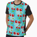 Vintage Blue Cherries Retro Fruit Design by Stickers by @molllyclare