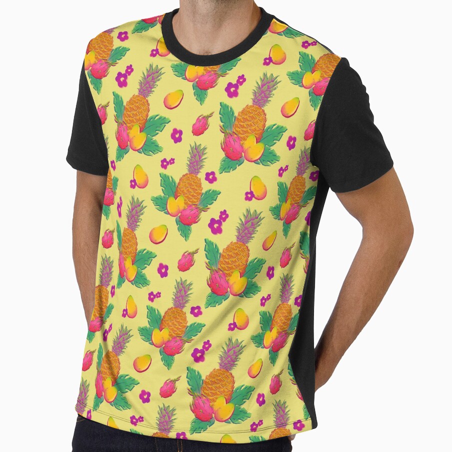 Tropical Fruit Pattern Vintage by Anna Abbate
