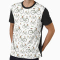 Whimsical Vintage Bicycle Pattern– Wildflower Picnic Illustration by Winooski Designs