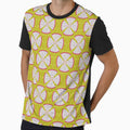 Dragon Fruit Poppy Pattern on Yellow by MerryMakewell