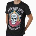 Mind Wide Open – Trippy Skull Streetwear Design by AV