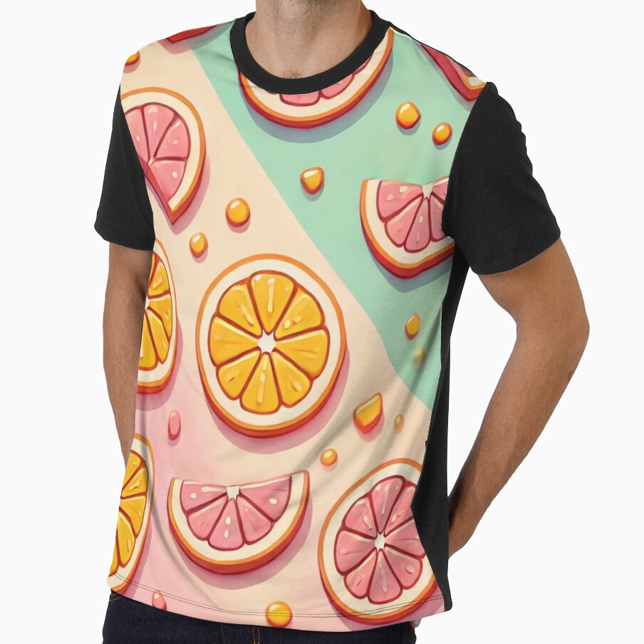 Retro Lemon Slice Pattern by Porosenok