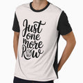 Just One More Row – Funny Crochet Lover Design by VectorJoy