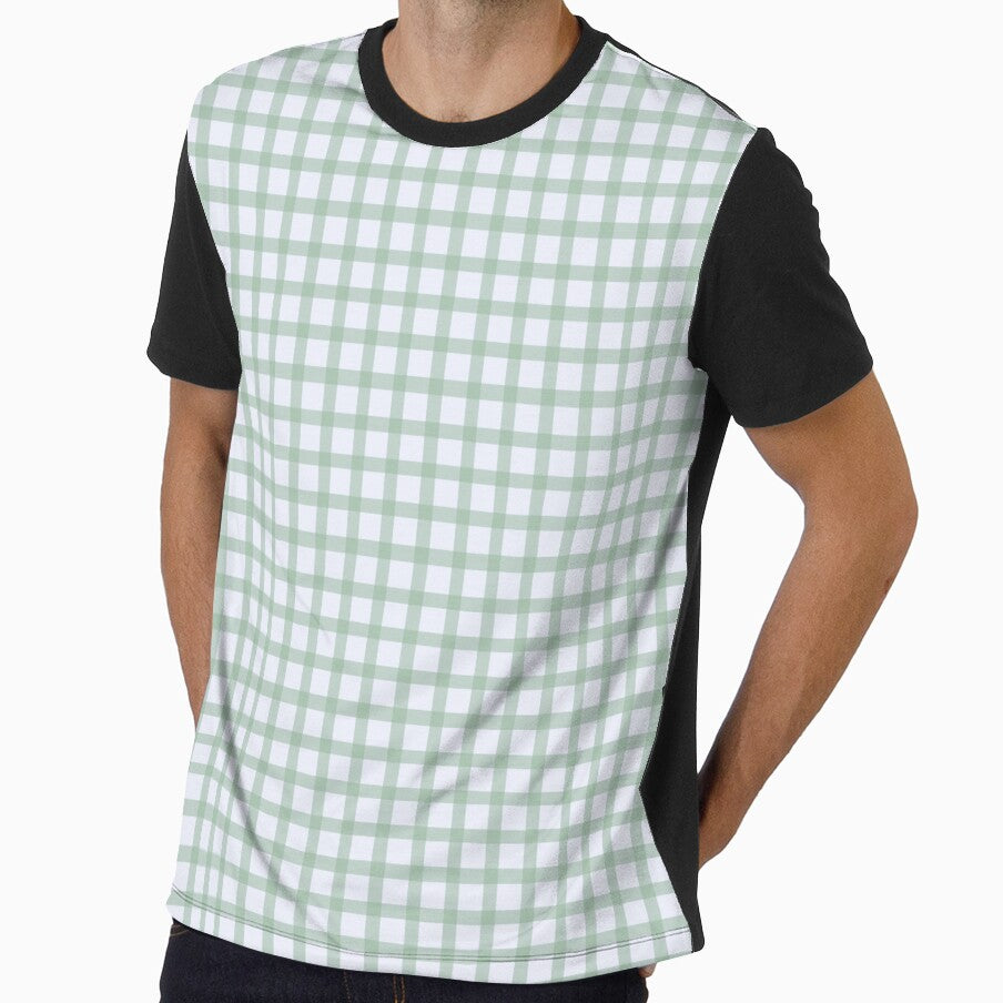 Gingham Chunky Stripe - Mint Julep by Cat Herold