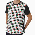 Gingham Pattern Black and White Cherries by Pinkdeer Designs