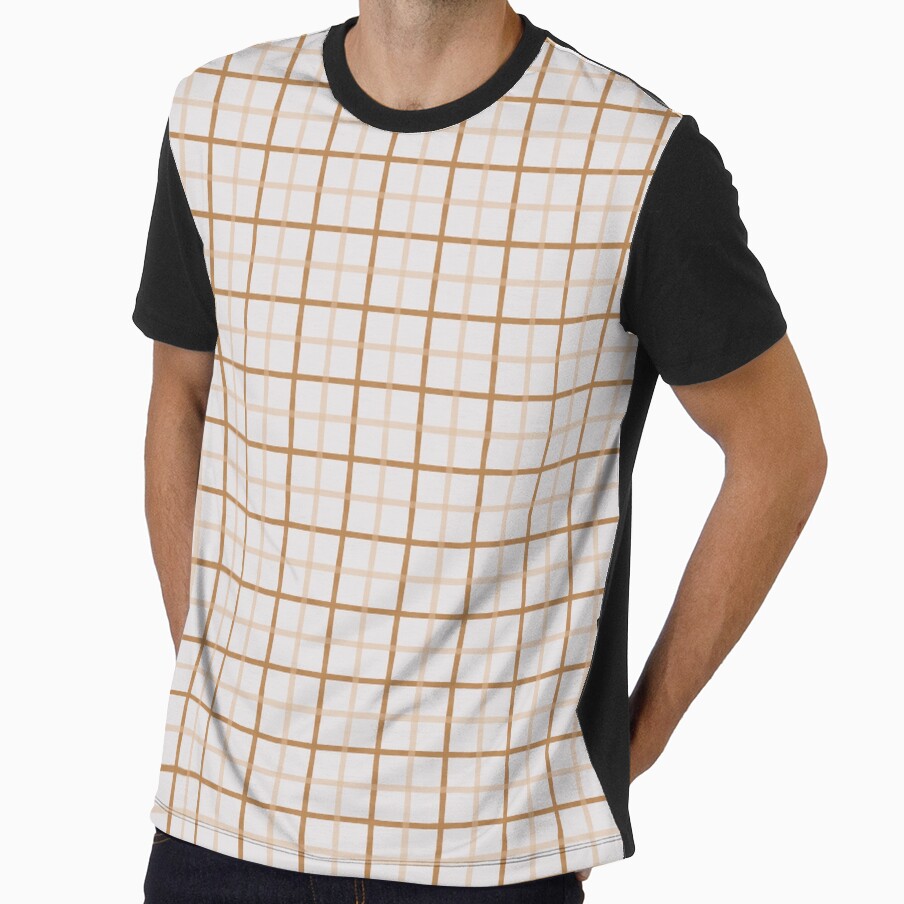 Gingham Thin Stripe - Butterscotch by Cat Herold
