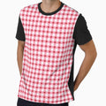 Pink Gingham Heart Pattern by Kusaka.art
