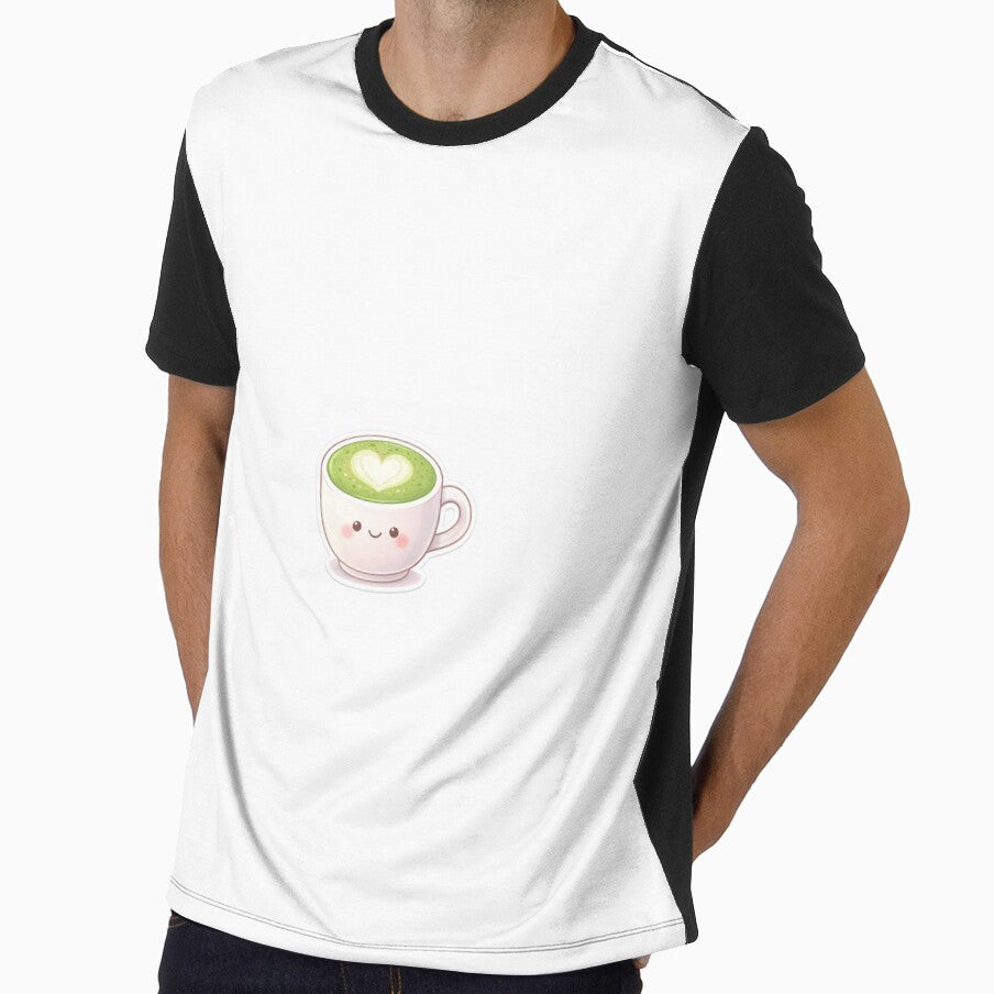 Cute Matcha Latte with Heart Foam | Kawaii Aesthetic Drink by BloomletCo