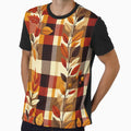 Autumn-Inspired Gingham Pattern Print by PinUpPizzazz