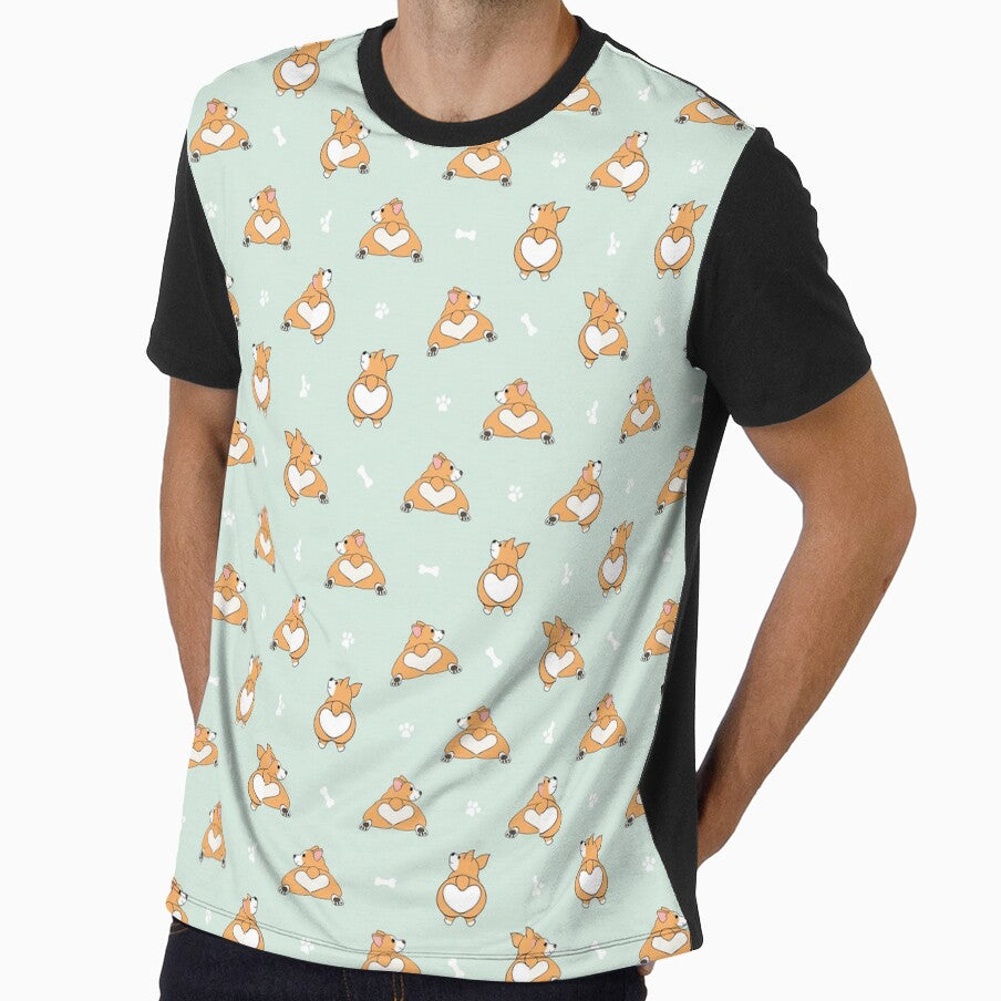 Cute Corgi Butt Heart by zefgraphic