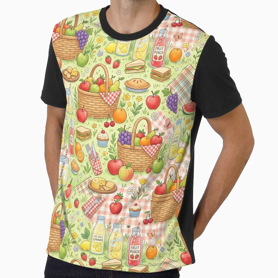 Summer Picnic Elements Pattern Outdoors Food by SplashTastic