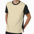 Classic Checkerboard Grid Checkered Gingham In Soft Mustard Yellow by EliveraDesigns