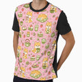 Shiba Inu Matcha Strawberry Kawaii Pattern by Soft Berry Studio