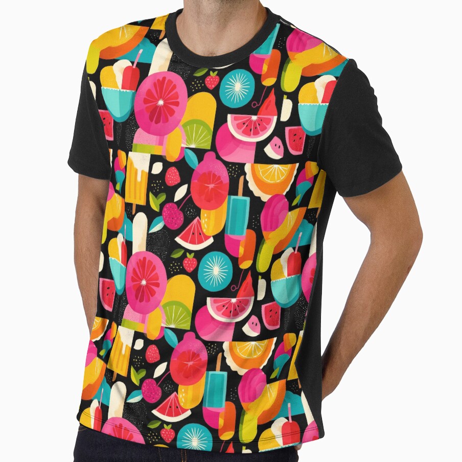 Retro pattern - Fruit by sheprint