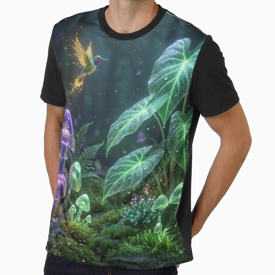 Bioluminescent Fairycore Forest Glowing Mushroom Art by Gifter-ly