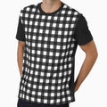 Modern Neutral Black White Grey Gingham Checkered Pattern by velvetearth