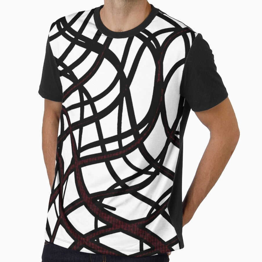 Retro 90s black & white pop art line matrix. by Yenday