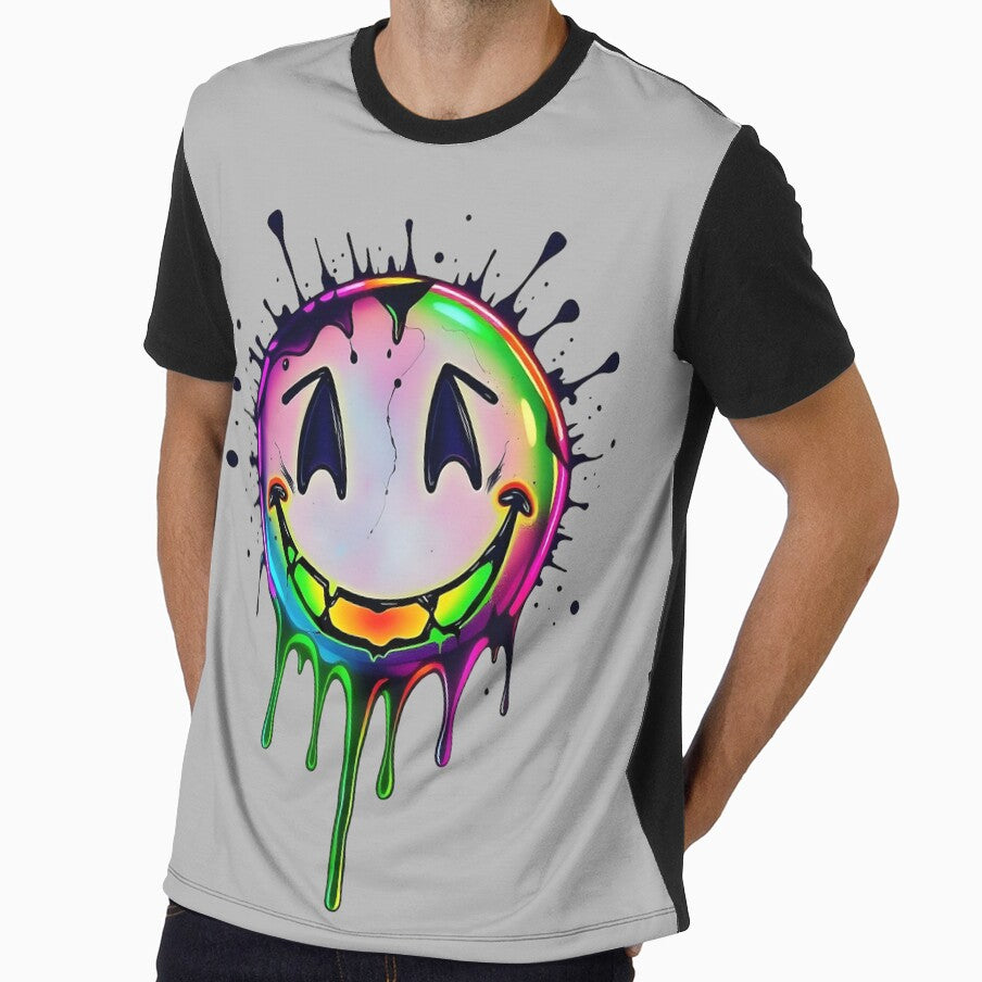 Psychedelic Neon Smiley – Acid Glow by Indoni