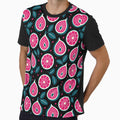 Retro Vibrant Sliced Figs and Citrus Fruits Seamless Pattern Vector by DiNata