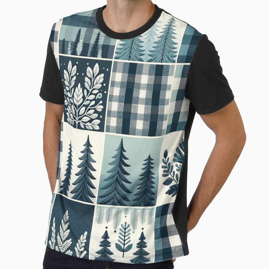 Winter-Inspired Gingham Pattern Print by PinUpPizzazz
