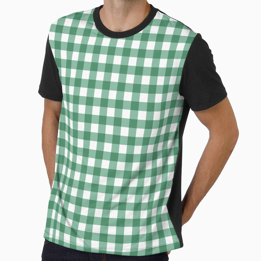 Fresh Sage Forest Green Gingham Checkered Pattern by velvetearth