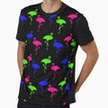 Trippy Neon Dayglo Flamingo Rave by Tammy Winand Arts