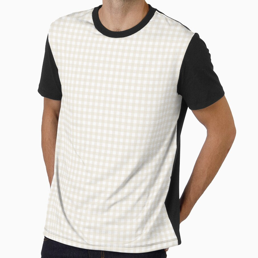 Gingham - cream and white plaid pattern by Cecca Designs by Cecca-Designs