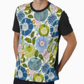Colorful Botanical Fruit and Floral Pattern by Kybruno's Creations