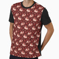 Pink and Red Strawberry Pie Pattern by LouieVanille